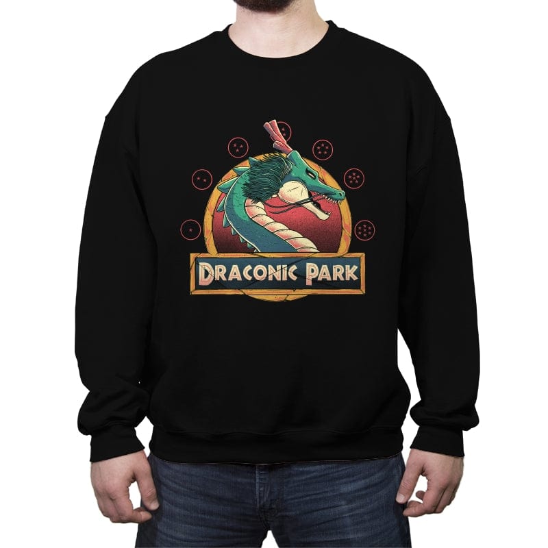 Draconic Park - Crew Neck Sweatshirt Crew Neck Sweatshirt RIPT Apparel Small / Black