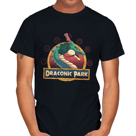 Draconic Park - Mens T-Shirts RIPT Apparel Small / Black