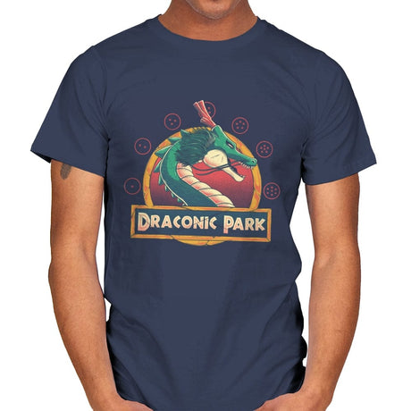 Draconic Park - Mens T-Shirts RIPT Apparel Small / Navy