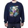 Dragon Fight - Crew Neck Sweatshirt Crew Neck Sweatshirt RIPT Apparel Small / Navy