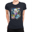 Dragon Fight - Womens Premium T-Shirts RIPT Apparel Small / Midnight Navy