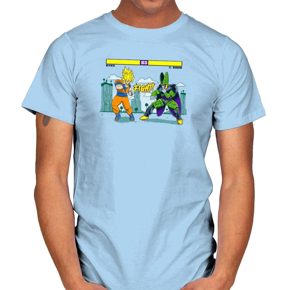 Dragon Fighter Exclusive - Mens T-Shirts RIPT Apparel Small / Light Blue