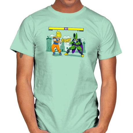 Dragon Fighter Exclusive - Mens T-Shirts RIPT Apparel Small / Mint Green