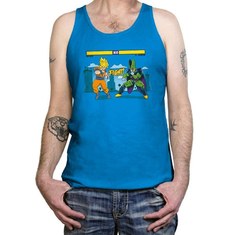 Dragon Fighter Exclusive - Tanktop Tanktop RIPT Apparel X-Small / Neon Blue