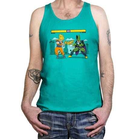 Dragon Fighter Exclusive - Tanktop Tanktop RIPT Apparel X-Small / Teal