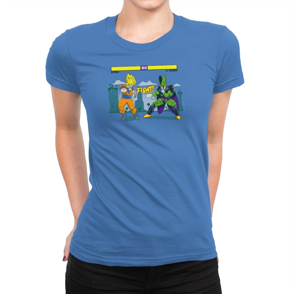 Dragon Fighter Exclusive - Womens Premium T-Shirts RIPT Apparel Small / Tahiti Blue
