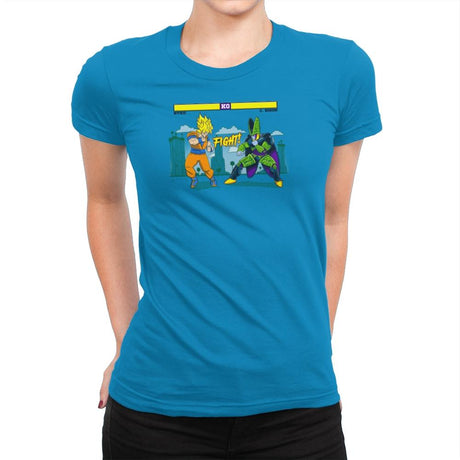 Dragon Fighter Exclusive - Womens Premium T-Shirts RIPT Apparel Small / Turquoise