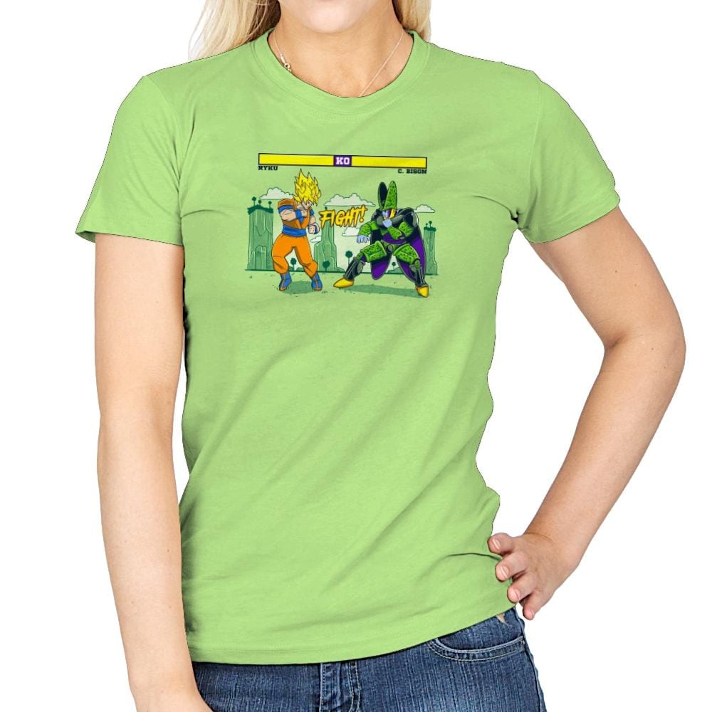 Dragon Fighter Exclusive - Womens T-Shirts RIPT Apparel Small / Mint Green