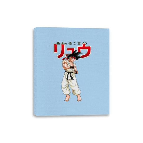 Dragon Fighterku - Canvas Wraps Canvas Wraps RIPT Apparel 8x10 / Light Blue