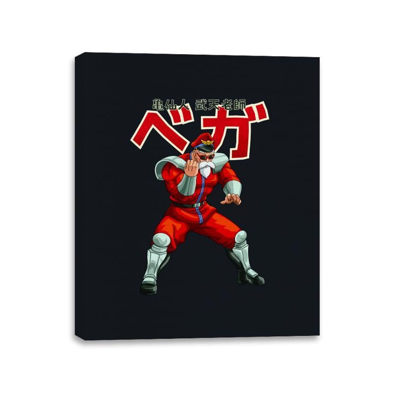 Dragon Fightershi - Canvas Wraps Canvas Wraps RIPT Apparel 11x14 / Black