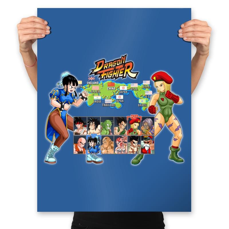 Dragon Girls - Prints Posters RIPT Apparel 18x24 / Royal