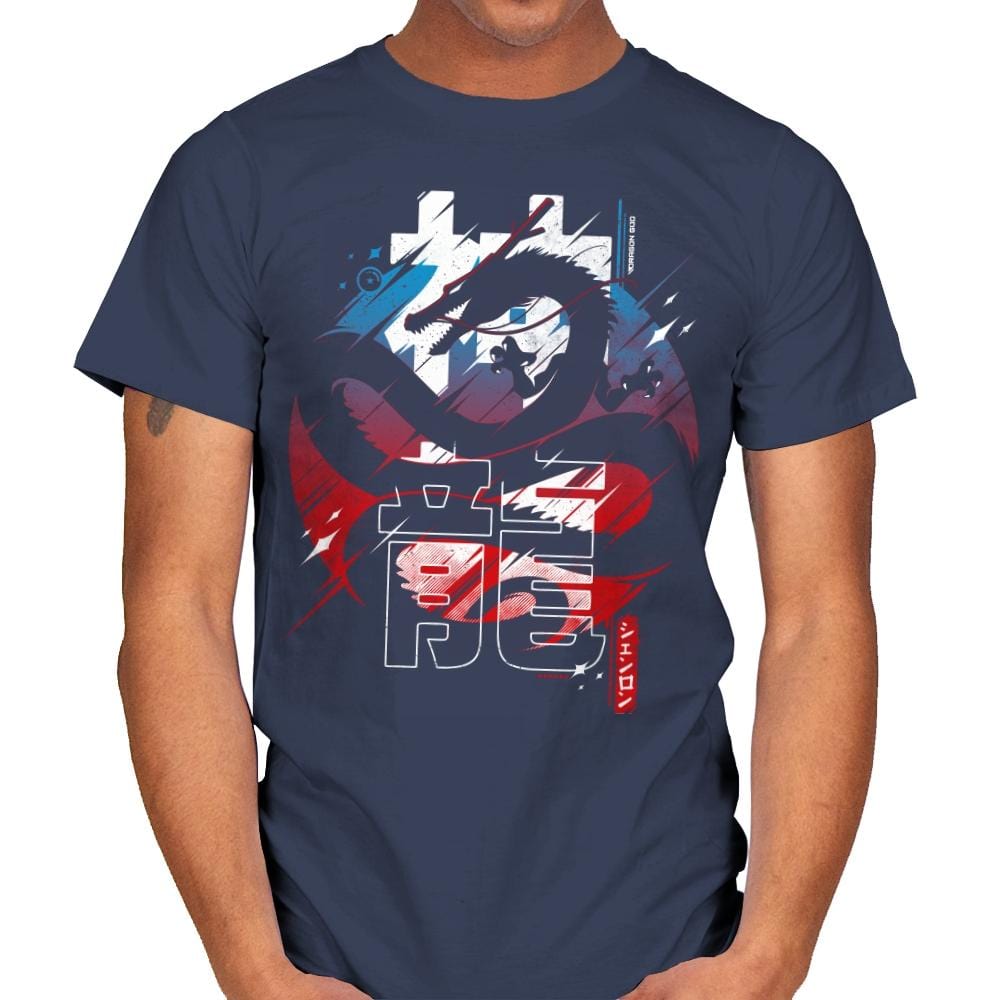 Dragon Gods - Mens T-Shirts RIPT Apparel Small / Navy