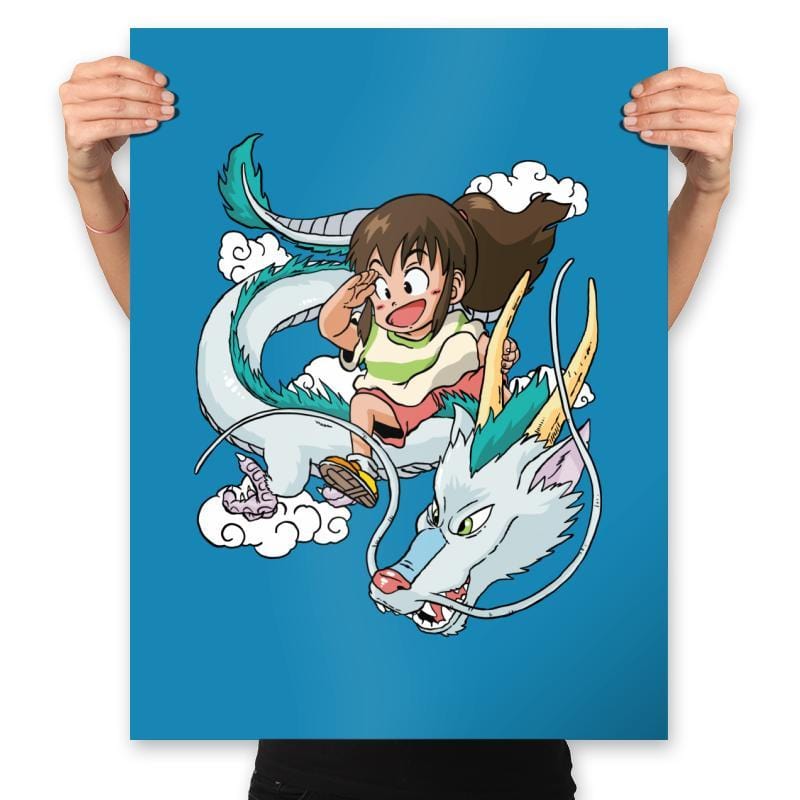 Dragon Haku - Prints Posters RIPT Apparel 18x24 / Sapphire