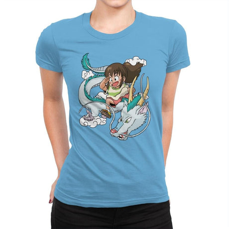 Dragon Haku - Womens Premium T-Shirts RIPT Apparel Small / Turquoise