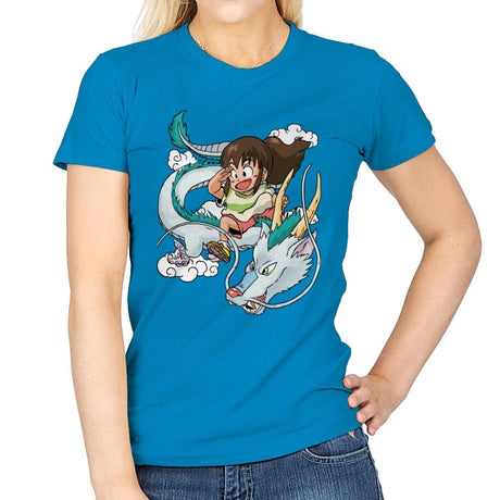 Dragon Haku - Womens T-Shirts RIPT Apparel Small / Sapphire