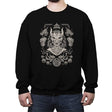 Dragon Mask - Crew Neck Sweatshirt Crew Neck Sweatshirt RIPT Apparel Small / Black