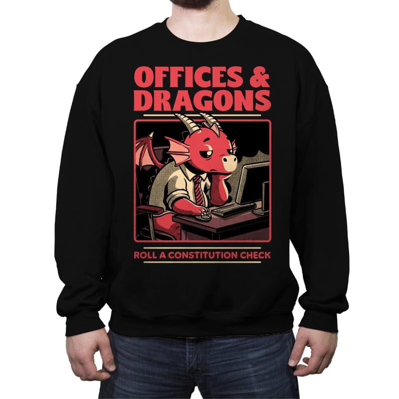 Dragon Office RPG - Crew Neck Sweatshirt Crew Neck Sweatshirt RIPT Apparel Small / Black