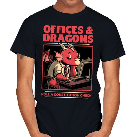 Dragon Office RPG - Mens T-Shirts RIPT Apparel Small / Black