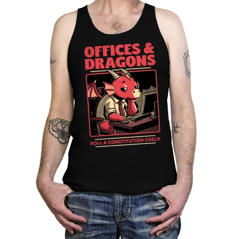 Dragon Office RPG - Tanktop Tanktop RIPT Apparel X-Small / Black