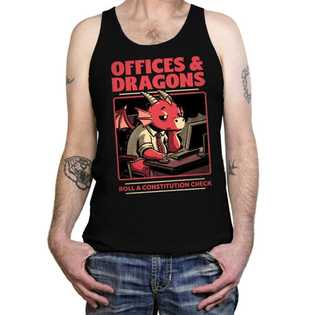 Dragon Office RPG - Tanktop Tanktop RIPT Apparel X-Small / Black