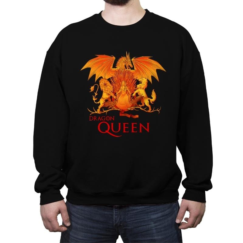 Dragon Queen - Crew Neck Sweatshirt Crew Neck Sweatshirt RIPT Apparel