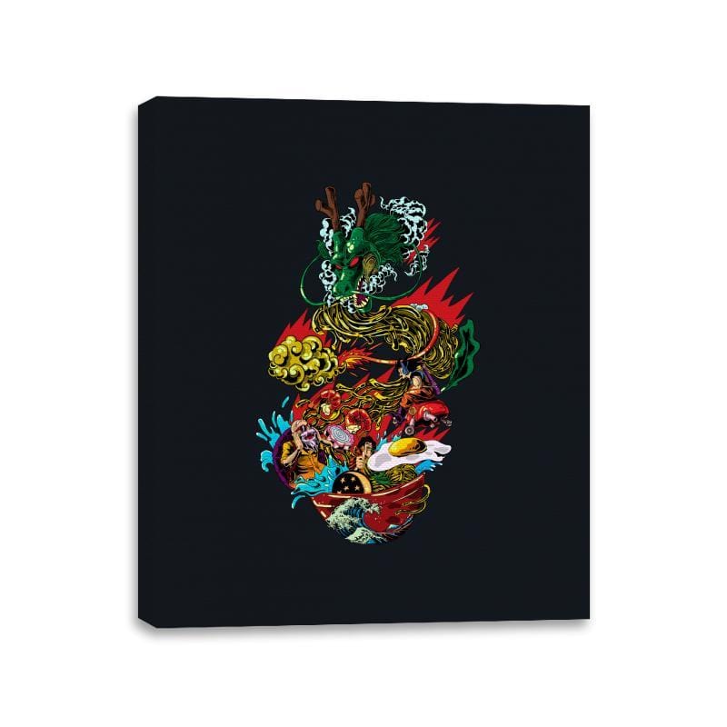 Dragon Ramen - Canvas Wraps Canvas Wraps RIPT Apparel 11x14 / Black