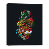 Dragon Ramen - Canvas Wraps Canvas Wraps RIPT Apparel 16x20 / Black