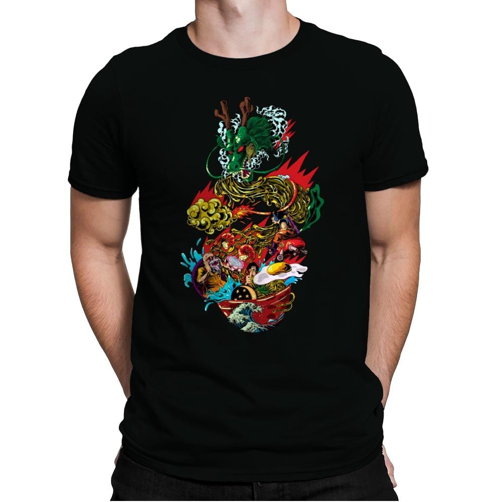Dragon Ramen - Mens Premium T-Shirts RIPT Apparel Small / Black