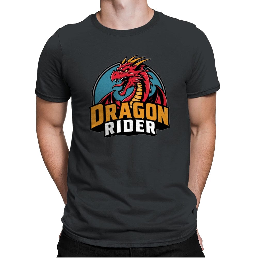 Dragon Rider - Mens Premium T-Shirts RIPT Apparel Small / Heavy Metal
