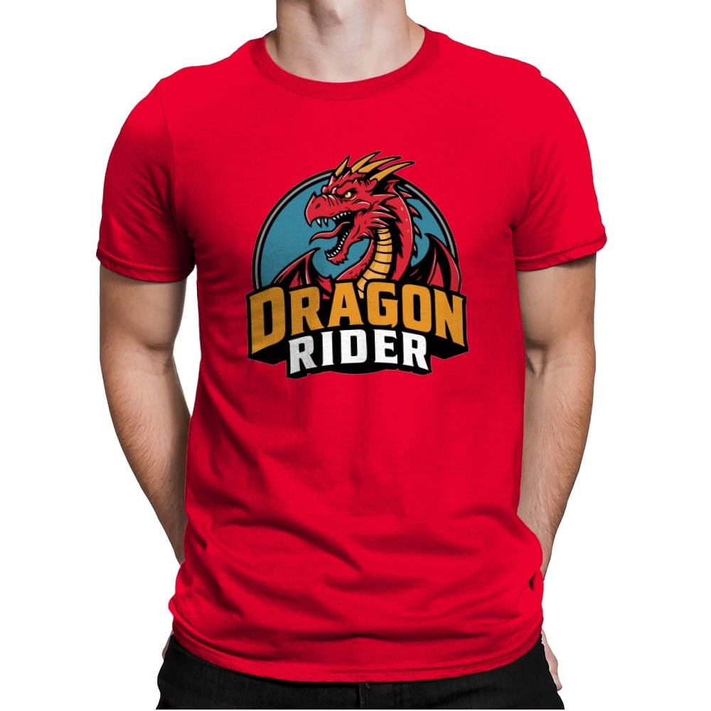 Dragon Rider - Mens Premium T-Shirts RIPT Apparel Small / Red