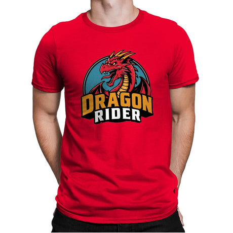 Dragon Rider - Mens Premium T-Shirts RIPT Apparel Small / Red