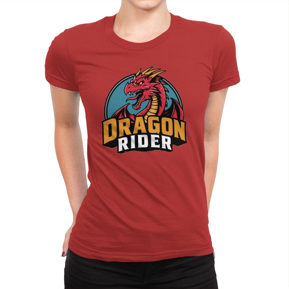 Dragon Rider - Womens Premium T-Shirts RIPT Apparel Small / Red