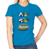 Dragon Roll Fusion - Womens T-Shirts RIPT Apparel Small / Sapphire