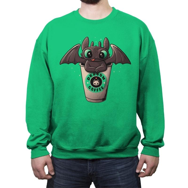 Dragon's Drip - Crew Neck Sweatshirt Crew Neck Sweatshirt RIPT Apparel Small / Irish Green