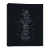 Dragon's Totem Moods - Canvas Wraps Canvas Wraps RIPT Apparel 16x20 / Black