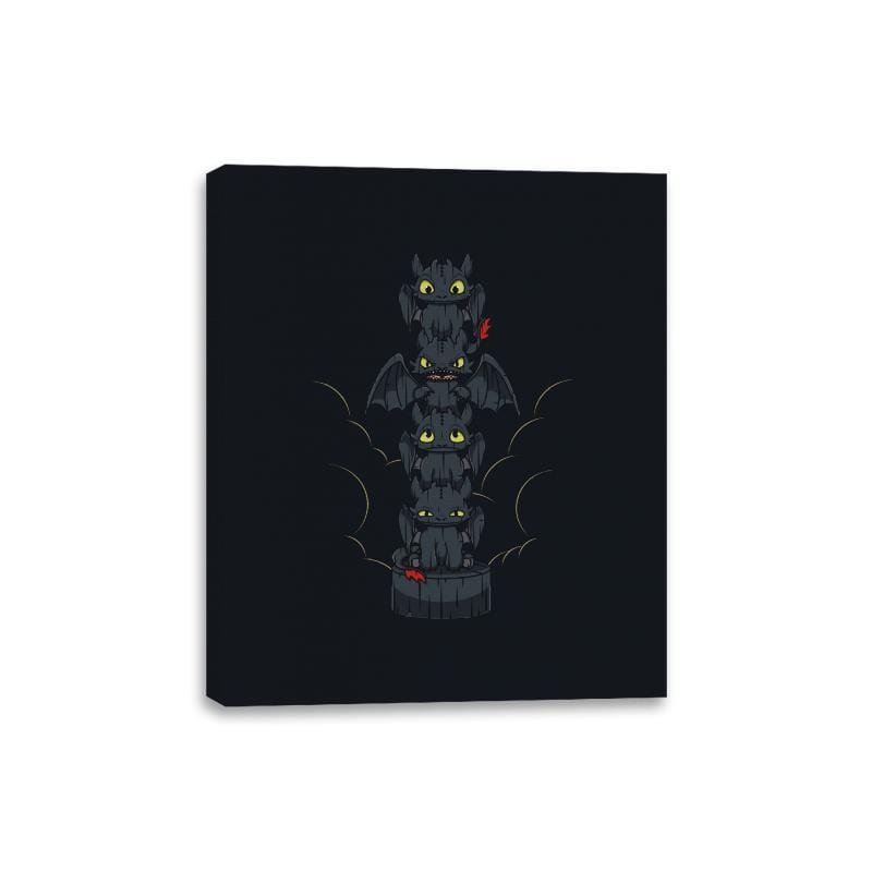 Dragon's Totem Moods - Canvas Wraps Canvas Wraps RIPT Apparel 8x10 / Black