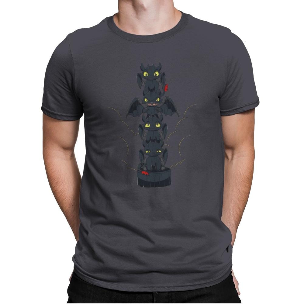 Dragon's Totem Moods - Mens Premium T-Shirts RIPT Apparel Small / Heavy Metal