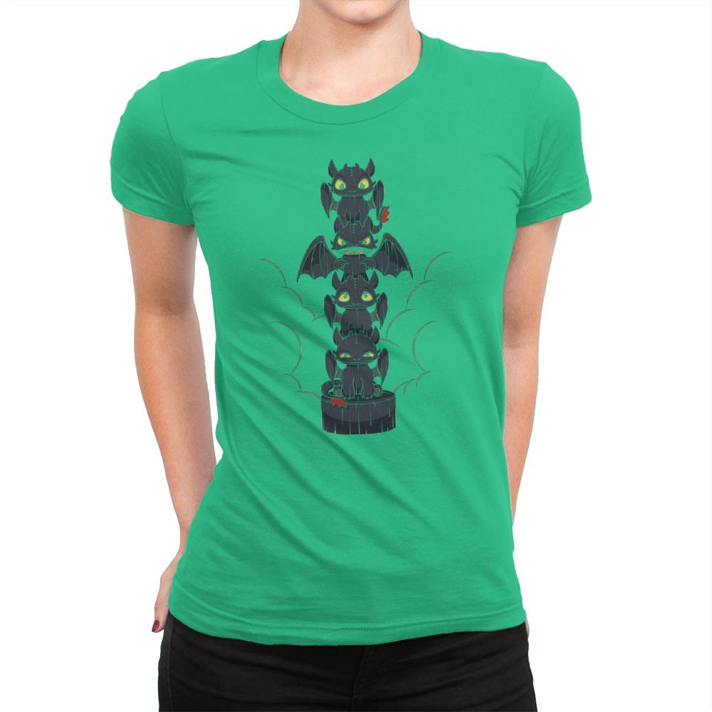Dragon's Totem Moods - Womens Premium T-Shirts RIPT Apparel Small / Kelly Green