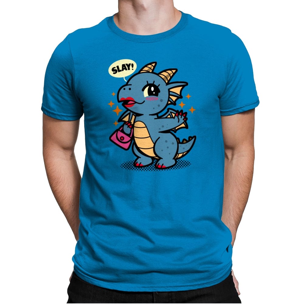 Dragon Slay - Mens Premium T-Shirts RIPT Apparel Small / Turqouise