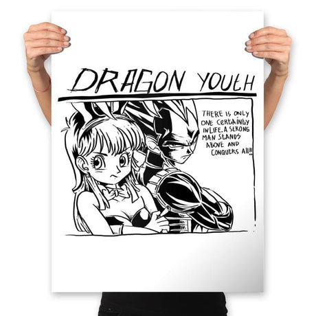 Dragon Youth - Prints Posters RIPT Apparel 18x24 / White
