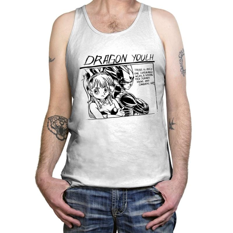 Dragon Youth - Tanktop Tanktop RIPT Apparel X-Small / White