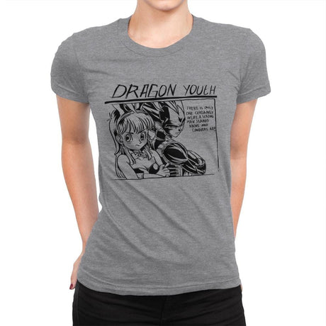 Dragon Youth - Womens Premium T-Shirts RIPT Apparel Small / Heather Grey