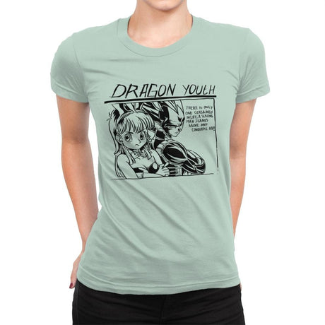 Dragon Youth - Womens Premium T-Shirts RIPT Apparel Small / Mint