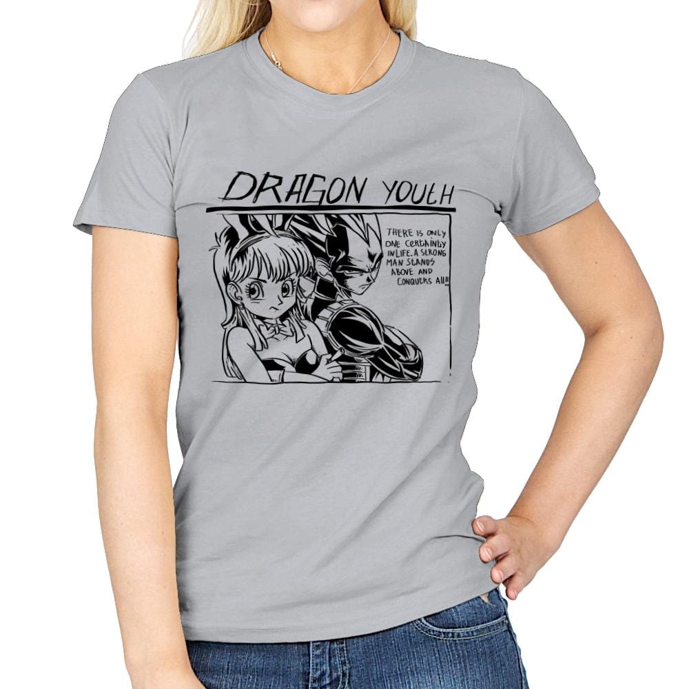 Dragon Youth - Womens T-Shirts RIPT Apparel Small / Sport Grey