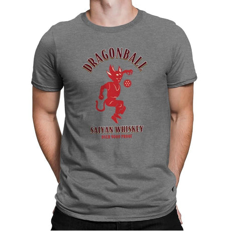 Dragonball Whiskey - Kamehameha Tees - Mens Premium T-Shirts RIPT Apparel Small / Heather Grey