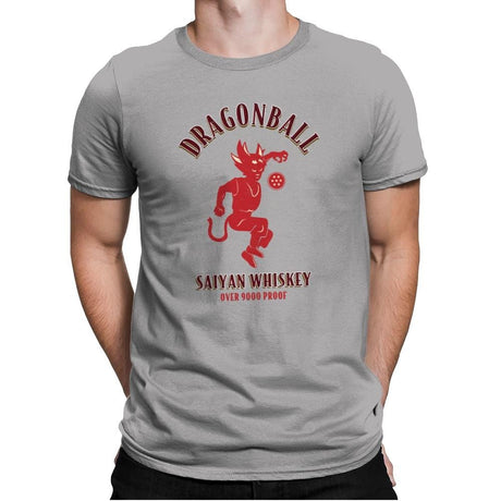Dragonball Whiskey - Kamehameha Tees - Mens Premium T-Shirts RIPT Apparel Small / Light Grey