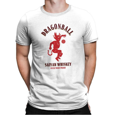 Dragonball Whiskey - Kamehameha Tees - Mens Premium T-Shirts RIPT Apparel Small / White