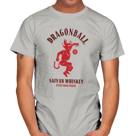 Dragonball Whiskey - Kamehameha Tees - Mens T-Shirts RIPT Apparel Small / Ice Grey