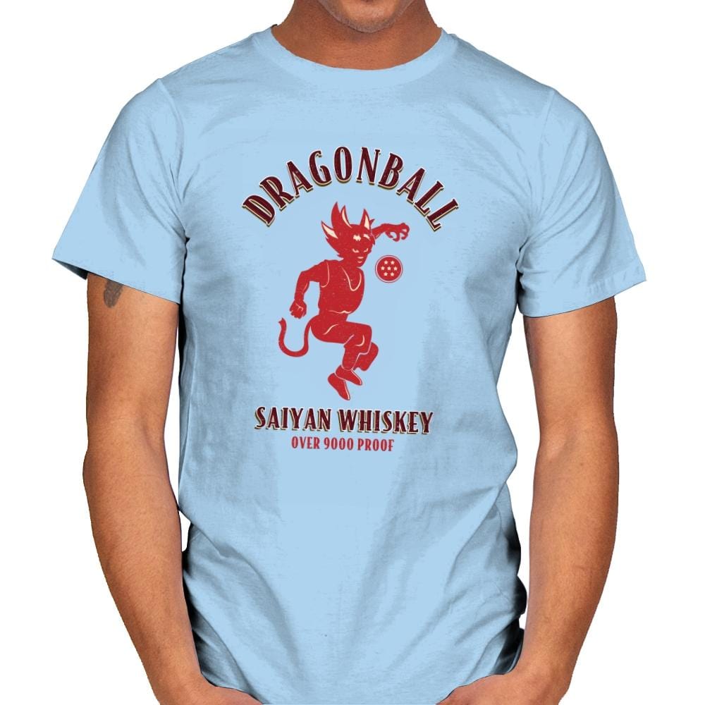 Dragonball Whiskey - Kamehameha Tees - Mens T-Shirts RIPT Apparel Small / Light Blue