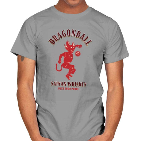 Dragonball Whiskey - Kamehameha Tees - Mens T-Shirts RIPT Apparel Small / Sport Grey